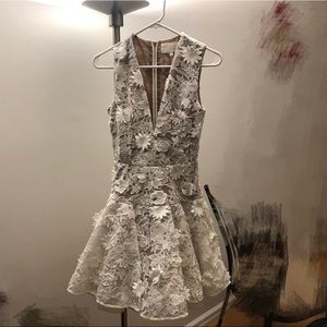 Bronx & Banco Mila Lace Fit & Flare White Dress